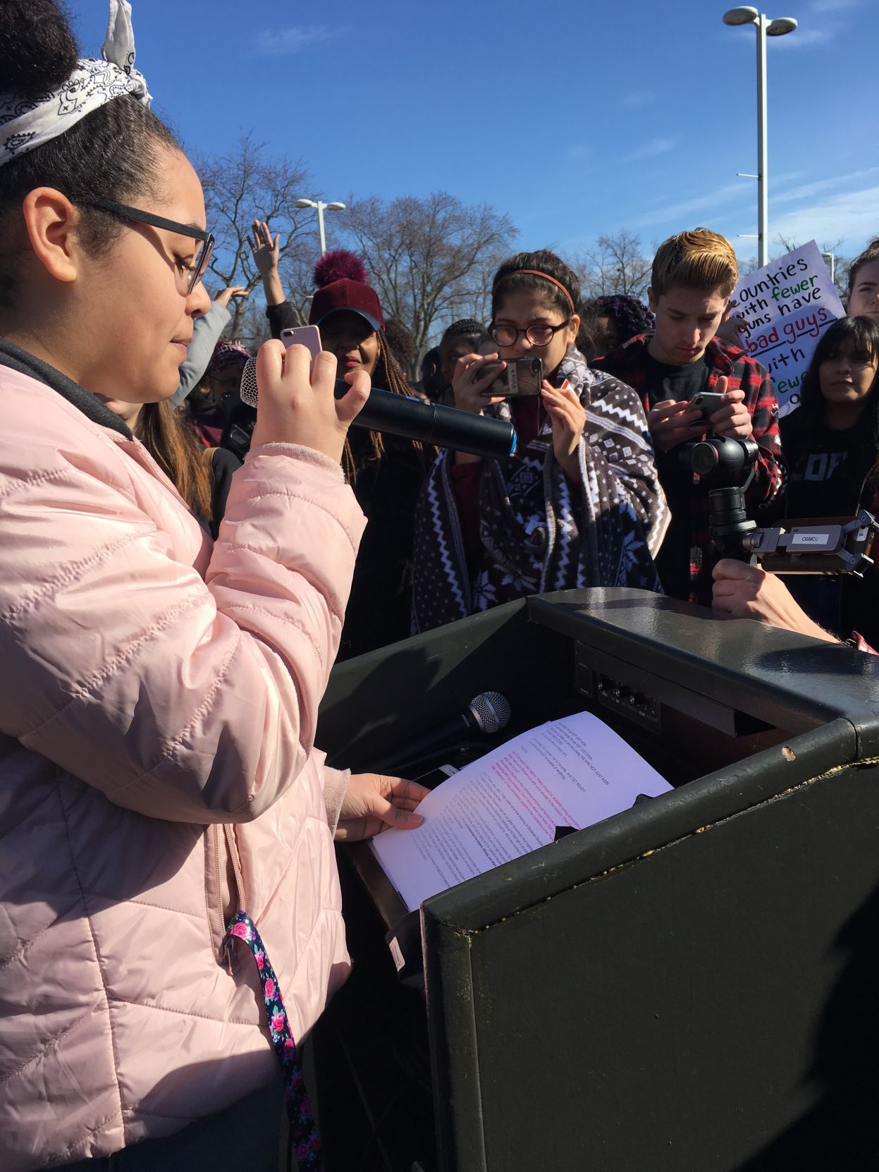 T.F. South walkout
